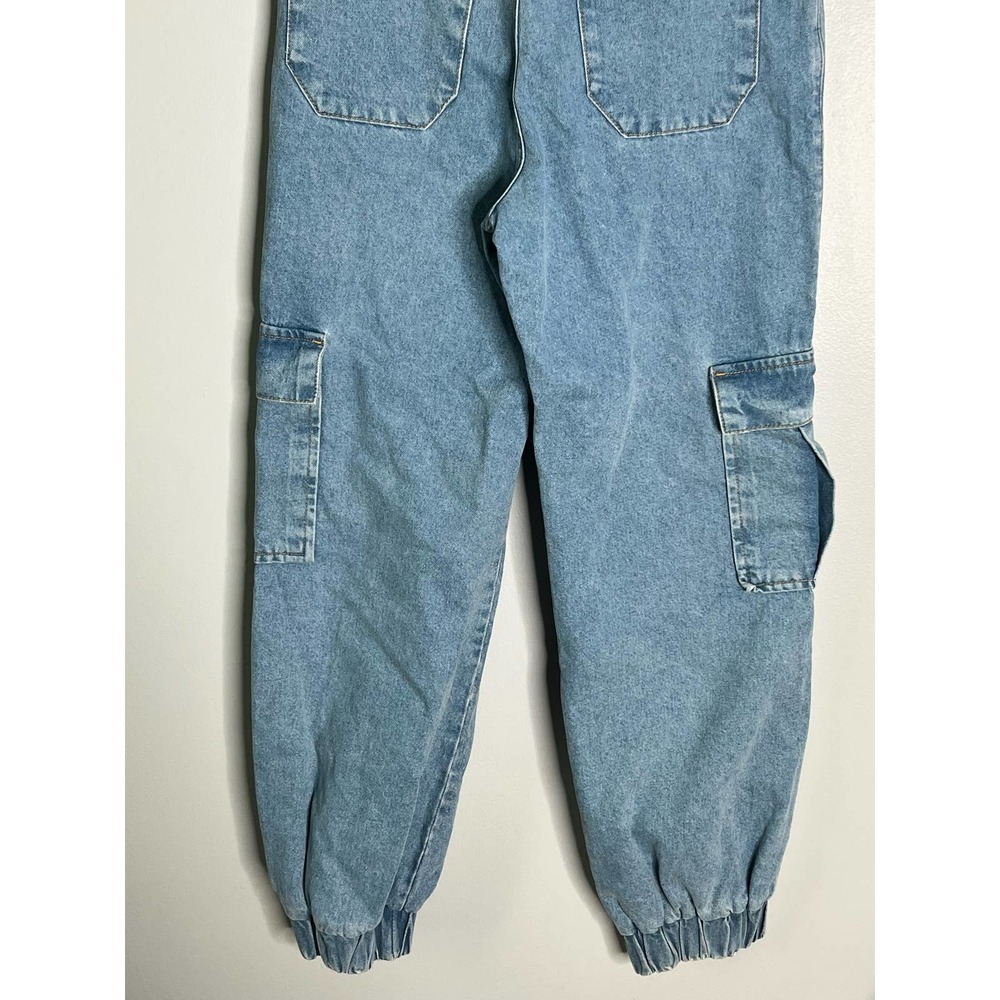 The Ragged Priest Light Blue Cargo Boyfriend Jeans - Picture 7 of 8
